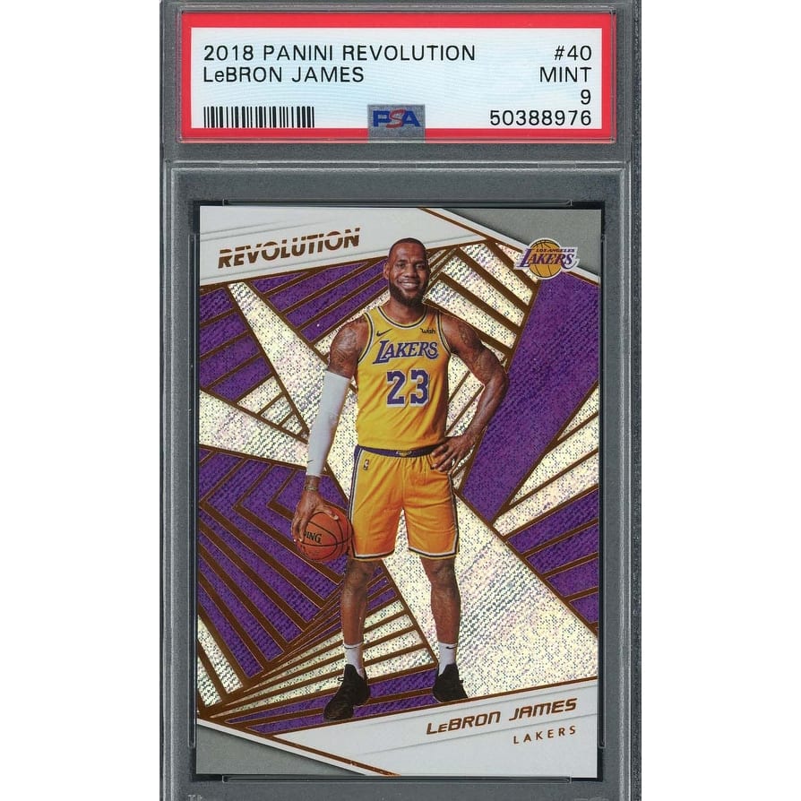 LeBron James 2018 Panini Revolution Basketball Card #40 Graded PSA 9 MINT - 8'6" x 11'6"