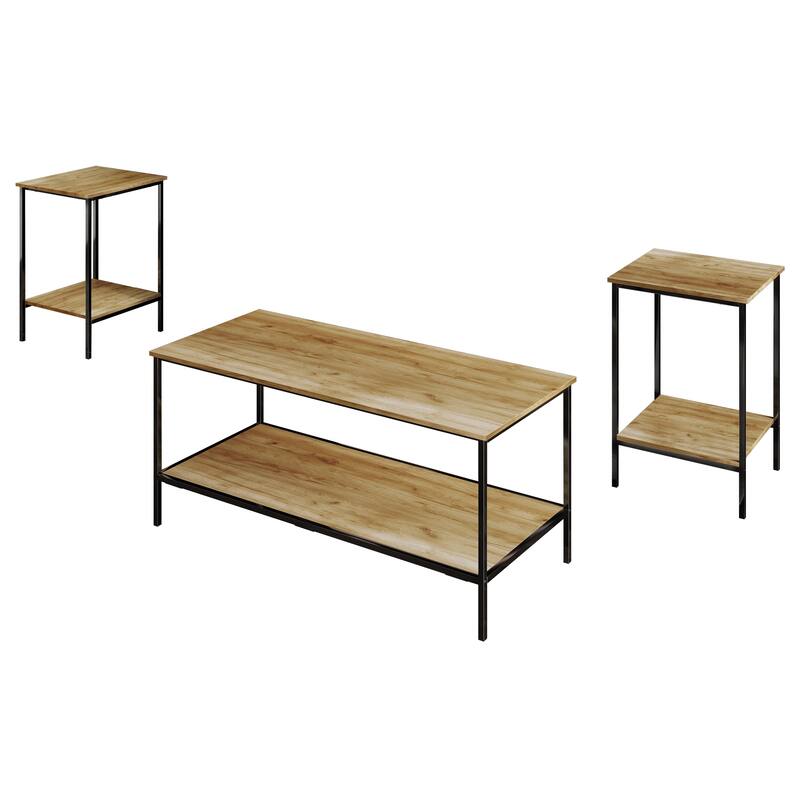 CraftPorch Simple 3- Pieces Coffee Table Set