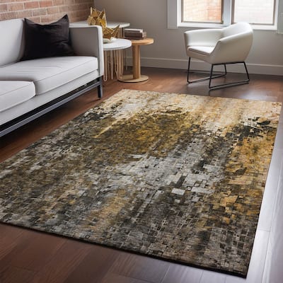 Premium Washable Super Soft Ombre Mosaic Mayfield Rug