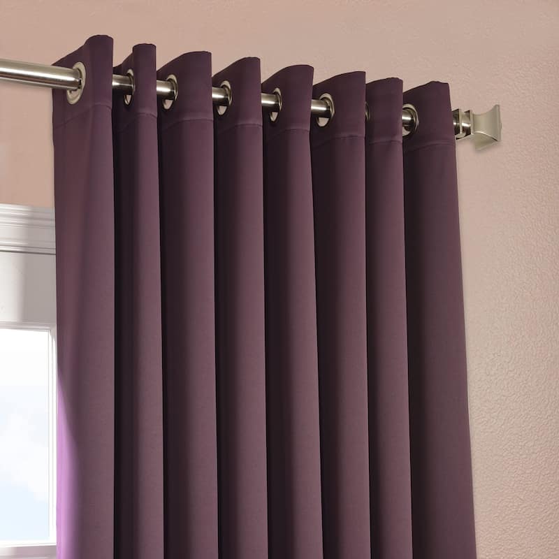 Exclusive Fabrics Extra Wide Room Darkening Grommet 96-inch Curtain (1 Panel)