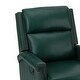 preview thumbnail 66 of 100, Echidna Transitional Genuine Leather Swivel Rocker Nursery Chair with Nailhead Trim by HULALA HOME
