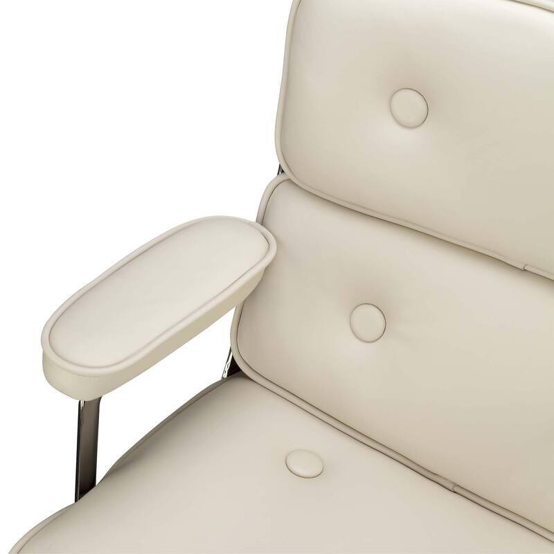 Lobby Chair with Lumbar Support Ergonomic Mid-Back Executive Chair