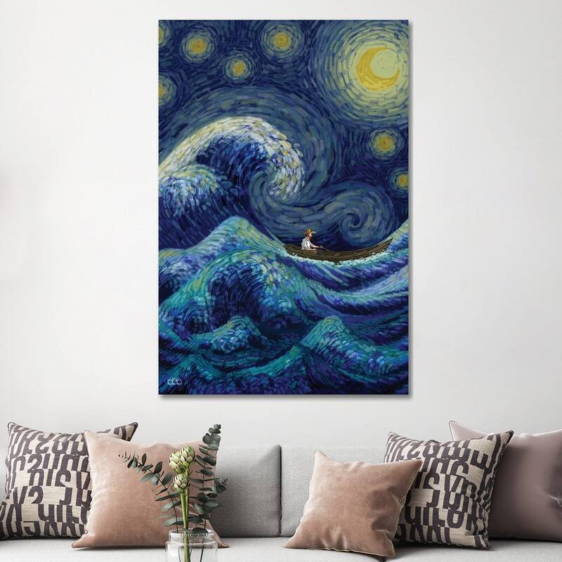 iCanvas "Stormy Night" by Alireza Karimi Moghaddam Canvas Print - 60x40x1.5
