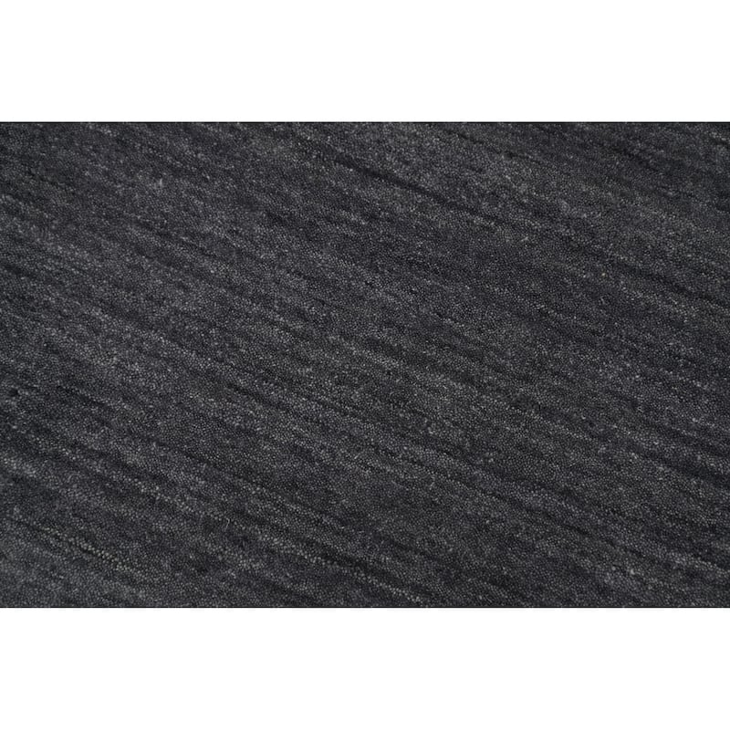 Hand Knotted Oriental 100% Wool Carpet Tribal Animal Pictorial Greys & Charcoal Gabbeh Area Rug - 6' 0'' X 5' 11''