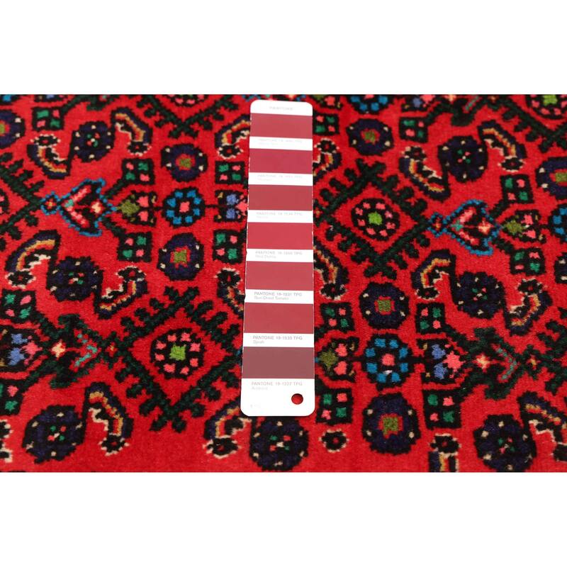 ECARPETGALLERY Hand-knotted Andelz Red Wool Rug - 3'5 x 5'2