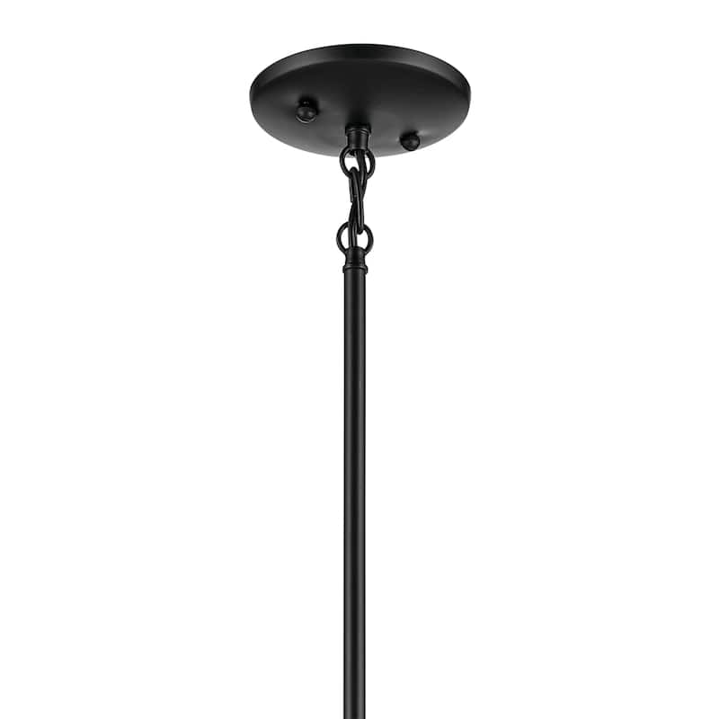 Kichler Lighting Jolie 1-Light Mini Pendant with Satin Etched Glass in Black