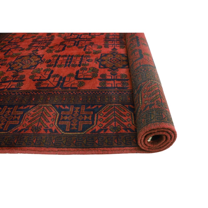 Khal Mohammadi Talia Red/Navy Rug - 5'0" x 6'5"