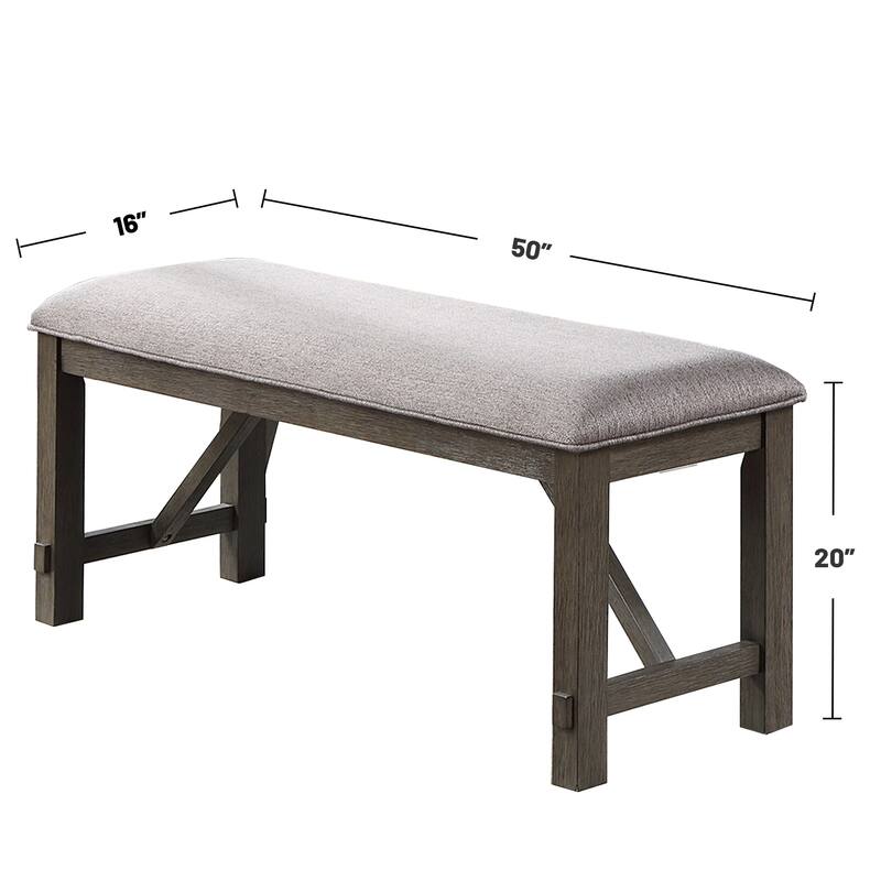 Upholstered Cushion Dining Bench