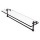 preview thumbnail 53 of 55, Allied Brass 16 Inch Glass Vanity Shelf with Integrated Towel Bar