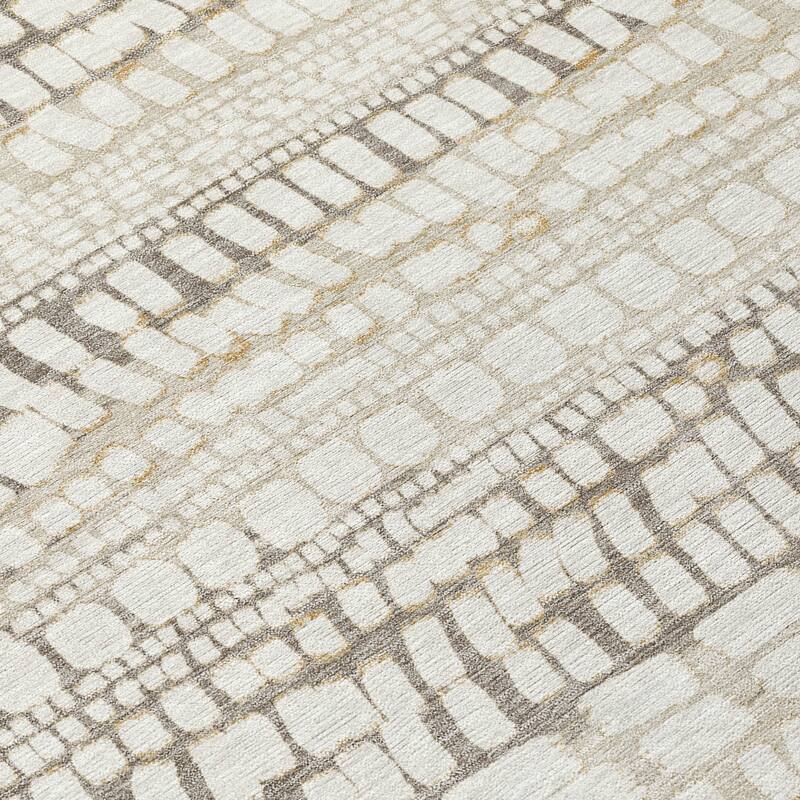 Machine Washable Indoor/ Outdoor Modern Winfield Chantille Rug