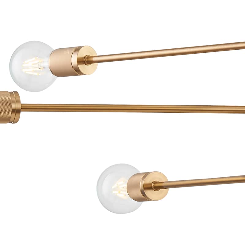 Elk Home Module Burnished Brass Metal 6 Light Chandelier