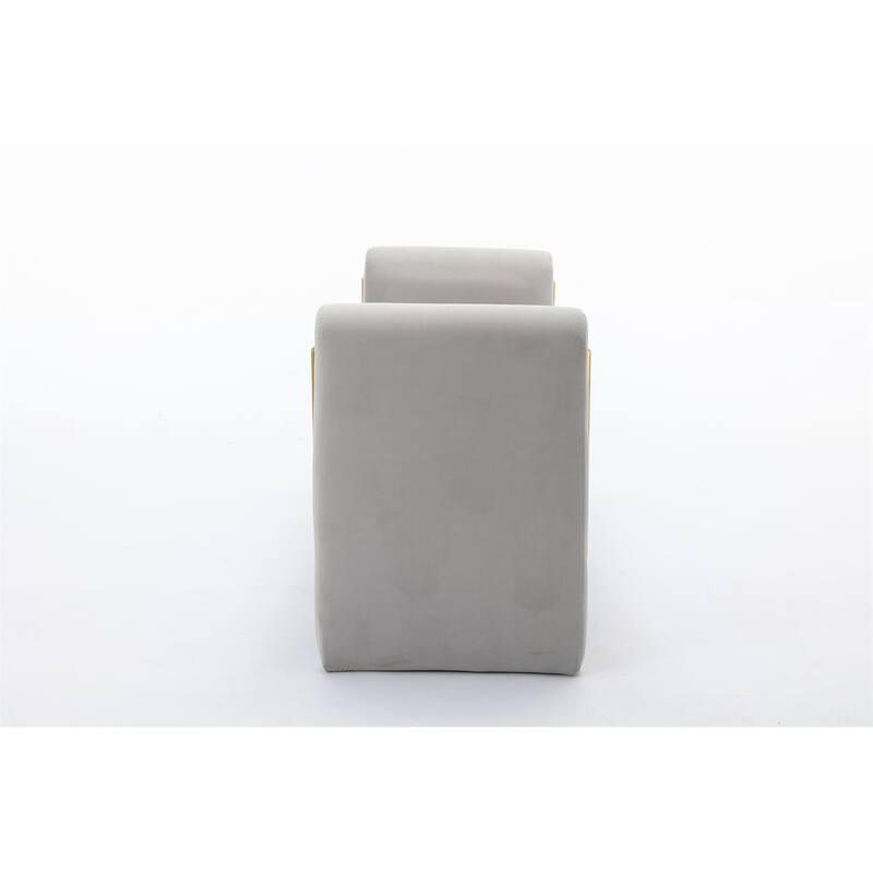 Velvet Fabric Storage Bench