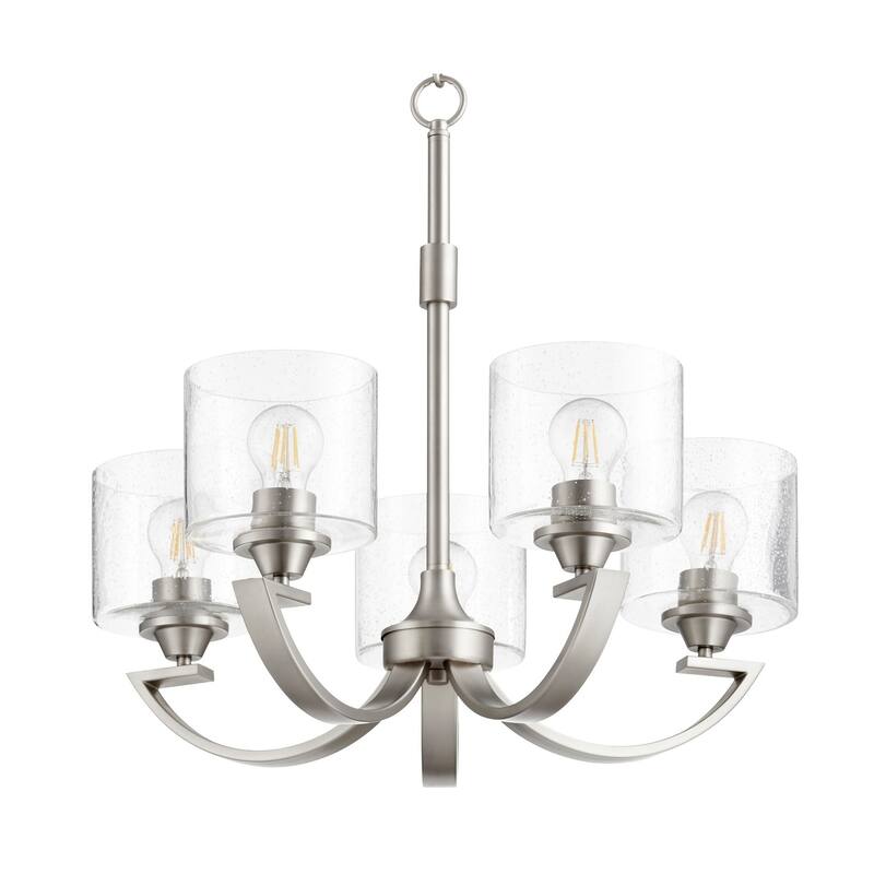 Quorum International Dakota 5 Light 24" Wide Chandelier - Satin Nickel