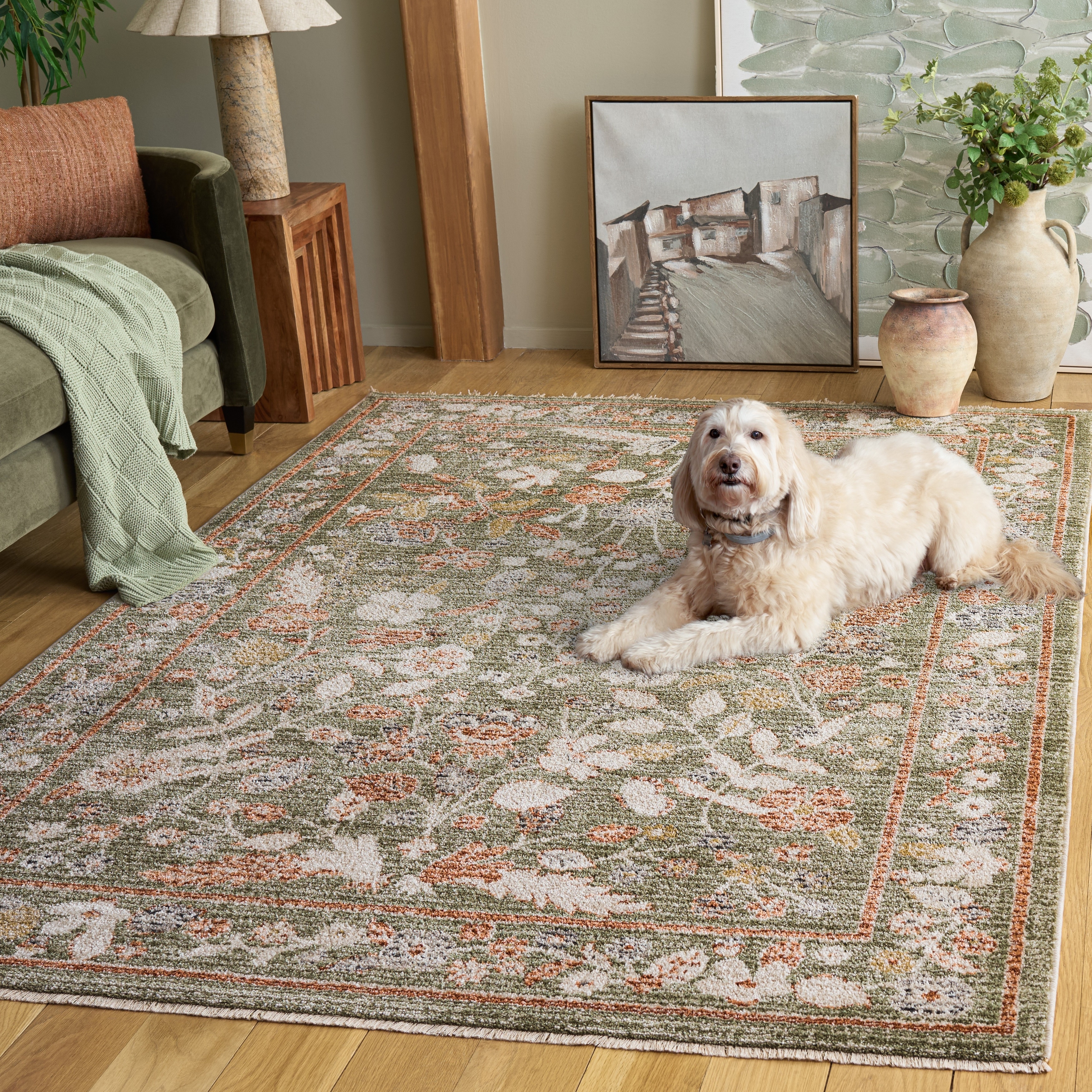 ✦vintage rug✦　150cm×87cm　インド・サルークラグ SAFAVIEH Grove Birgith Traditional Rug - Overstock - 43452605
