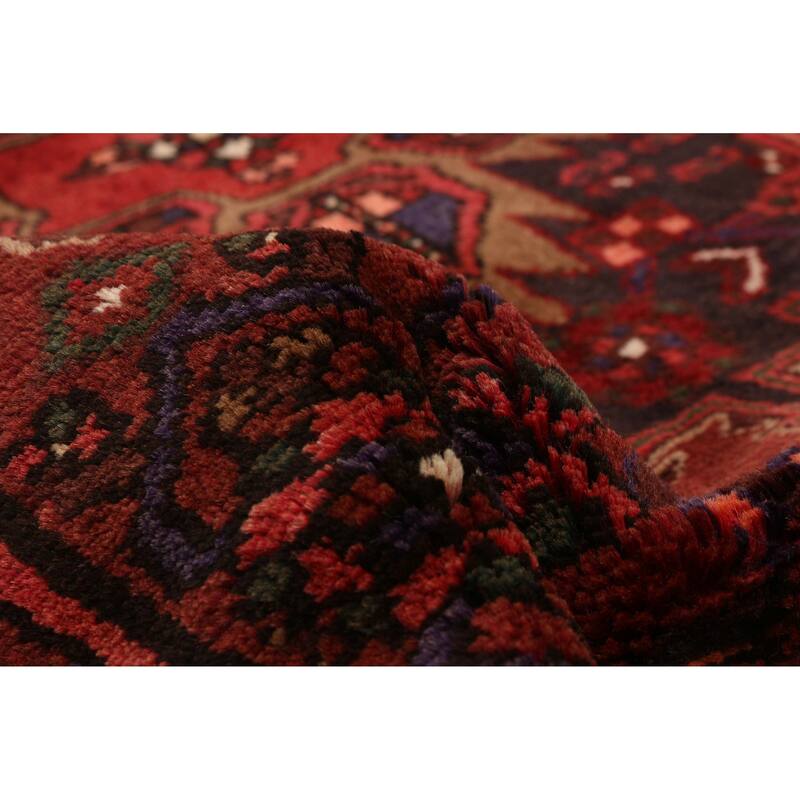 ECARPETGALLERY Hand-knotted Andelz Red Wool Rug - 4'4 x 7'9