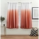 preview thumbnail 22 of 26, ATI Home Crescendo Lined Blackout Hidden Tab Curtain Panel Pair 52x63 - Mecca Orange