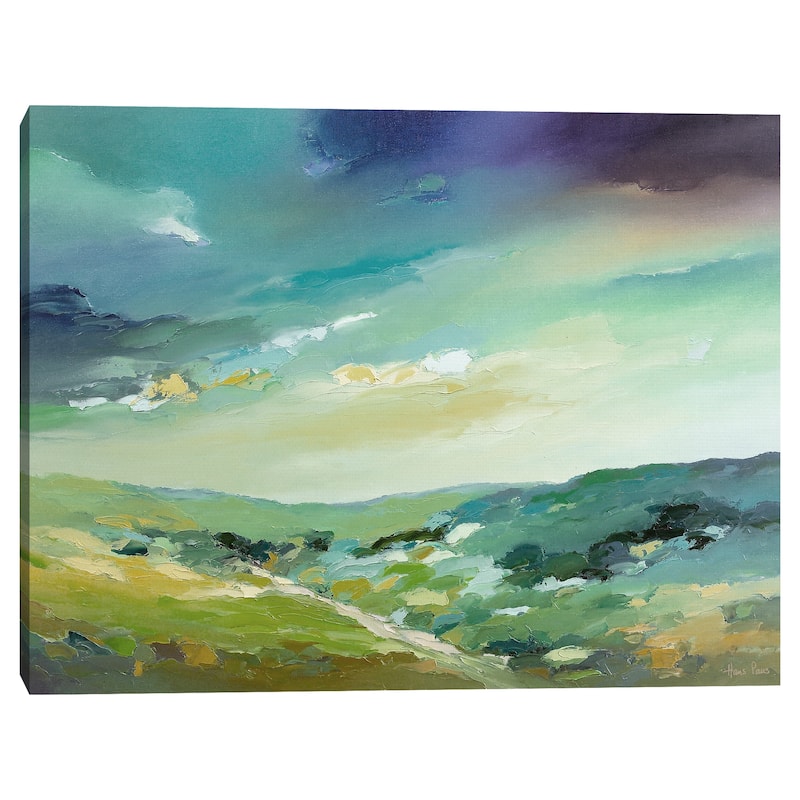 Hills of Green Soft by Hans Paus Canvas Art Print