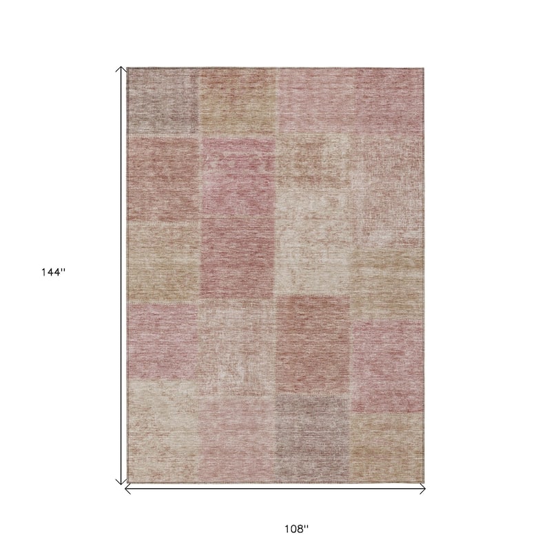 HomeRoots Patchwork Transitional Rectangle Outdoor Rug