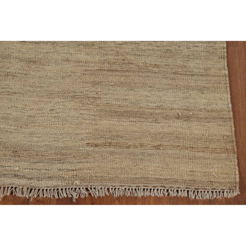 Kilim Persian Vintage Area Rug Flatweave Wool Carpet - 4'11"x 6'7"