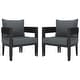 preview thumbnail 18 of 17, SAFAVIEH Outdoor Patio Furniture Viola Chair (Set of 2) - 28"W x 28"D x 26"H
