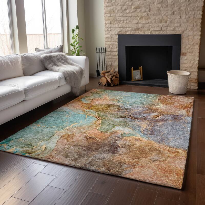 Premium Washable Super Soft Abstract Marble Mayfield Rug