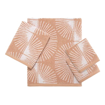 Nicole Miller Kendall Clay 4-Piece Towel Set - Towel 4pc Set - B/H/2pk Wash