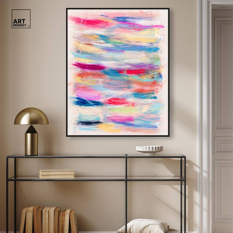 Color Bands Canvas by Art Remedy