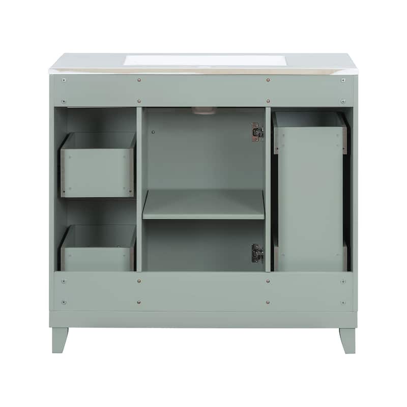 GDFStudio - Zyra Wood 36" Bathroom Vanity