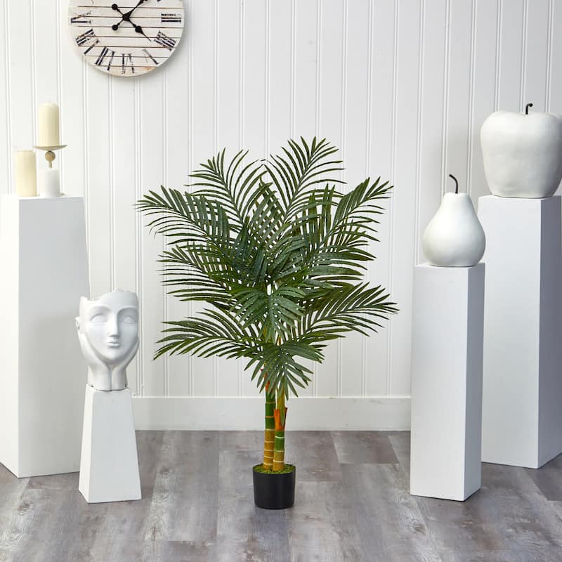 4' Golden Cane Artificial Palm Tree - 6"