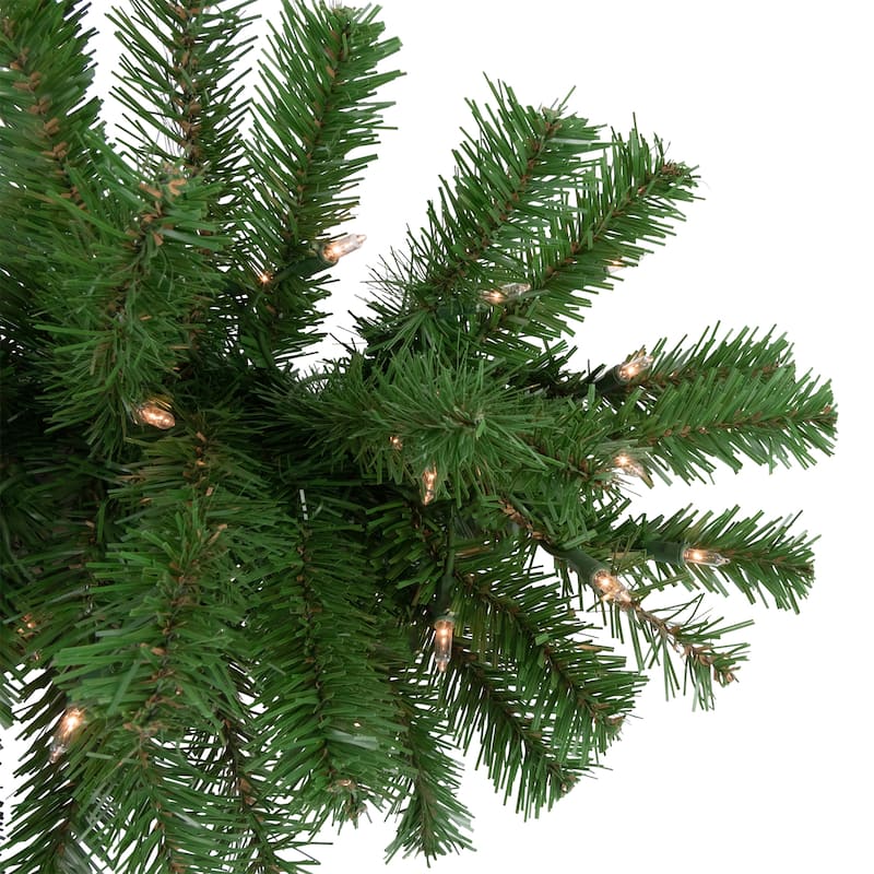 28" Pre-Lit Dorchester Pine Artificial Christmas Swag Clear Lights