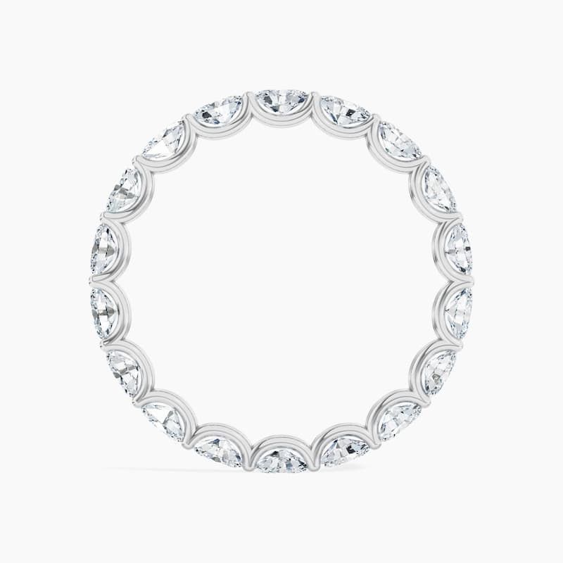 Auriya 14k Gold Oval East-West Lab Grown Diamond Eternity Band 1.80 - 8.25 ct. tw. (F-G, VS)