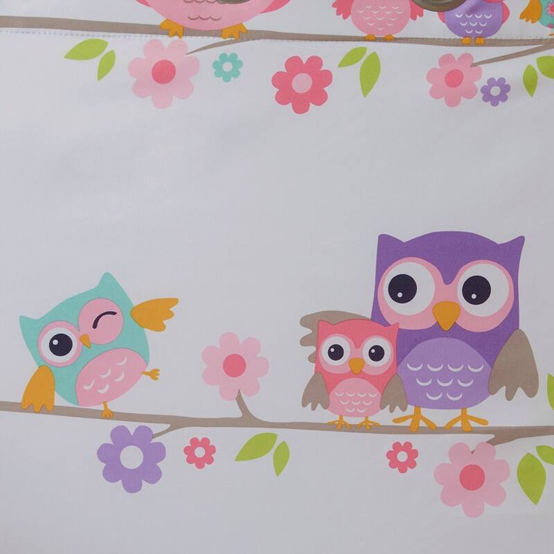 Owl Printed Blackout Curtain Panel(Only 1 Pc Panel) - 84 Inches