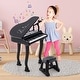 preview thumbnail 1 of 5, Kids Piano Keyboard Toy Musical Instrument w/ Stool & Microphone
