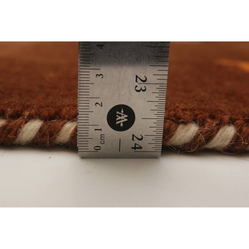 Kashkuli Gabbeh Brown Rug 2'8" x 11'1" - 2'8 x 11'1