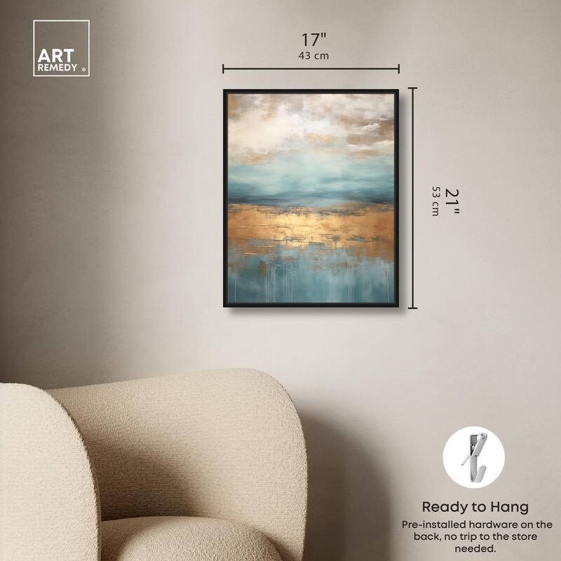 Cloudscape in Gold III Canvas by Art Remedy