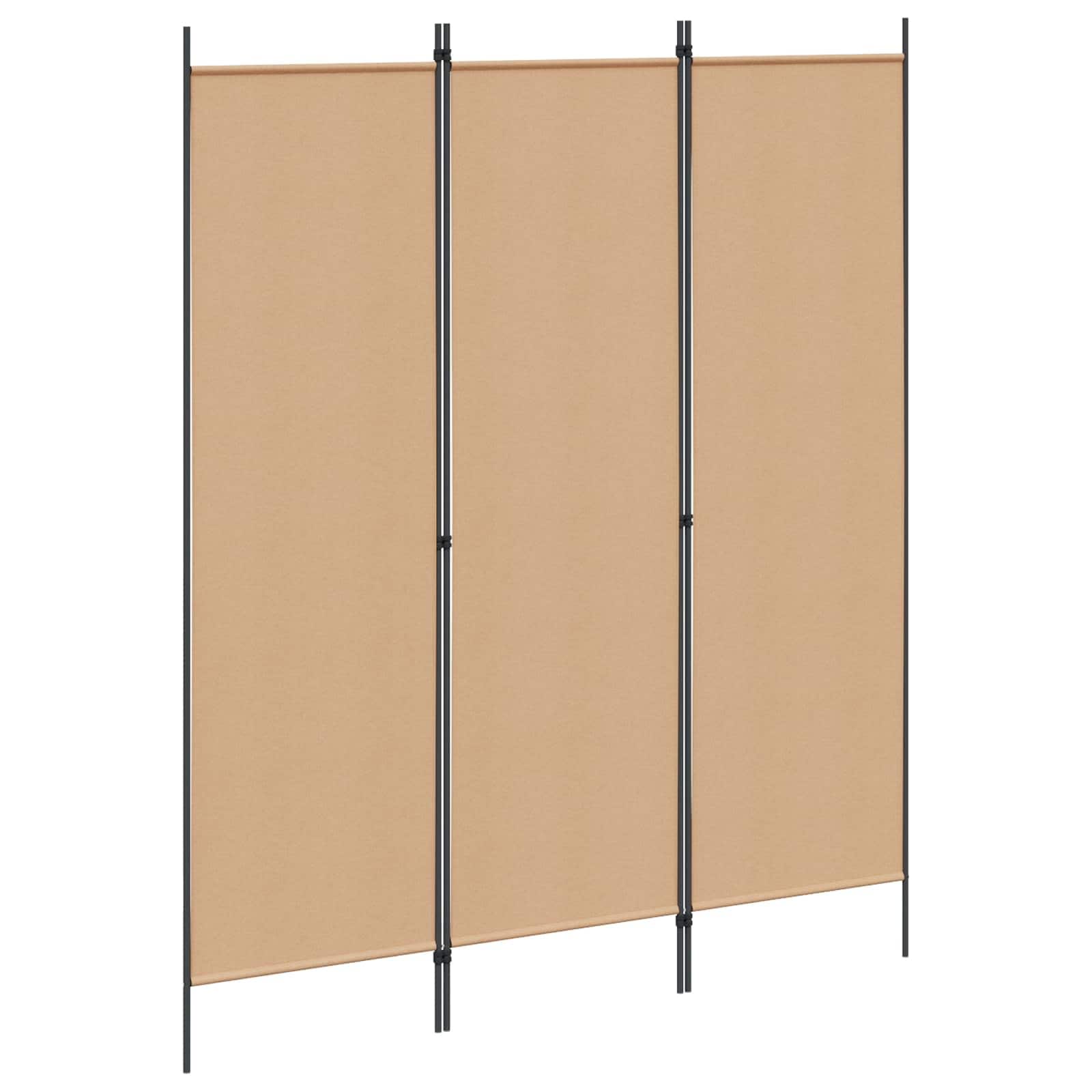 vidaXL Room Divider Beige in Fabric