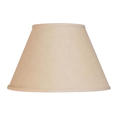 HomeRoots Dark Brown Linen Empire Lamp Shade - 12" L x 12" W x 8" H