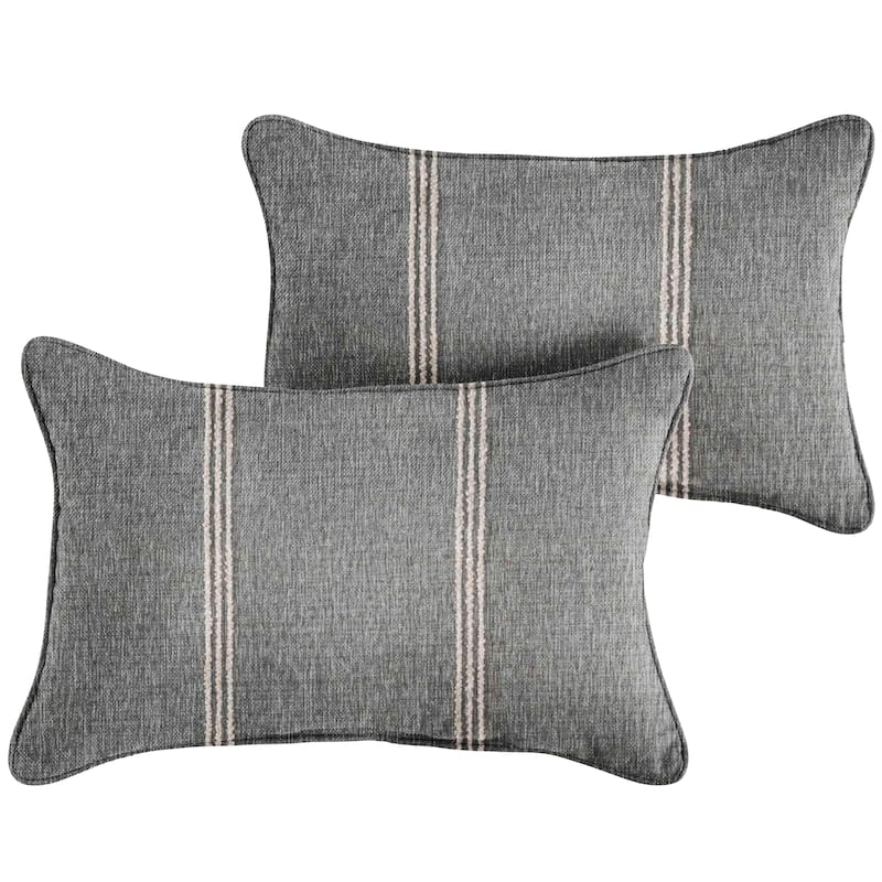 Sorra Home Sunbrella Outdoor Corded Pillow Set of 2