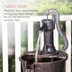 preview thumbnail 4 of 10, Alpine Corporation 40" Tall Outdoor 3-Tier Barrel Pump Waterfall Fountain, Brown