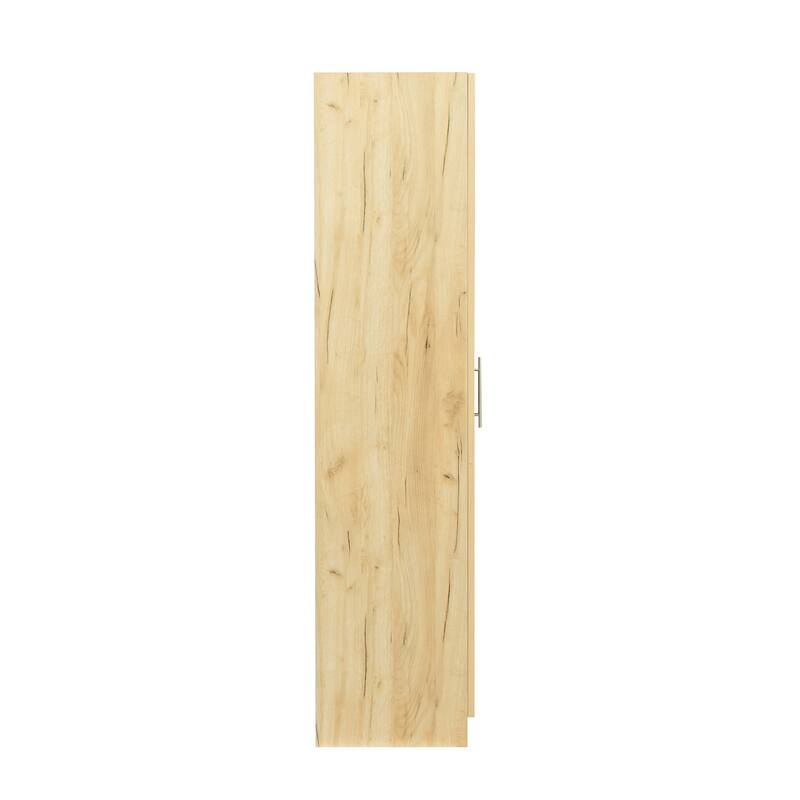 High wardrobe and kitchen cabinet with 2 doors and 3 partitions