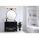preview thumbnail 9 of 11, Elegant Lighting Collier 4 Light 38" Wide Bathroom Vanity Light with