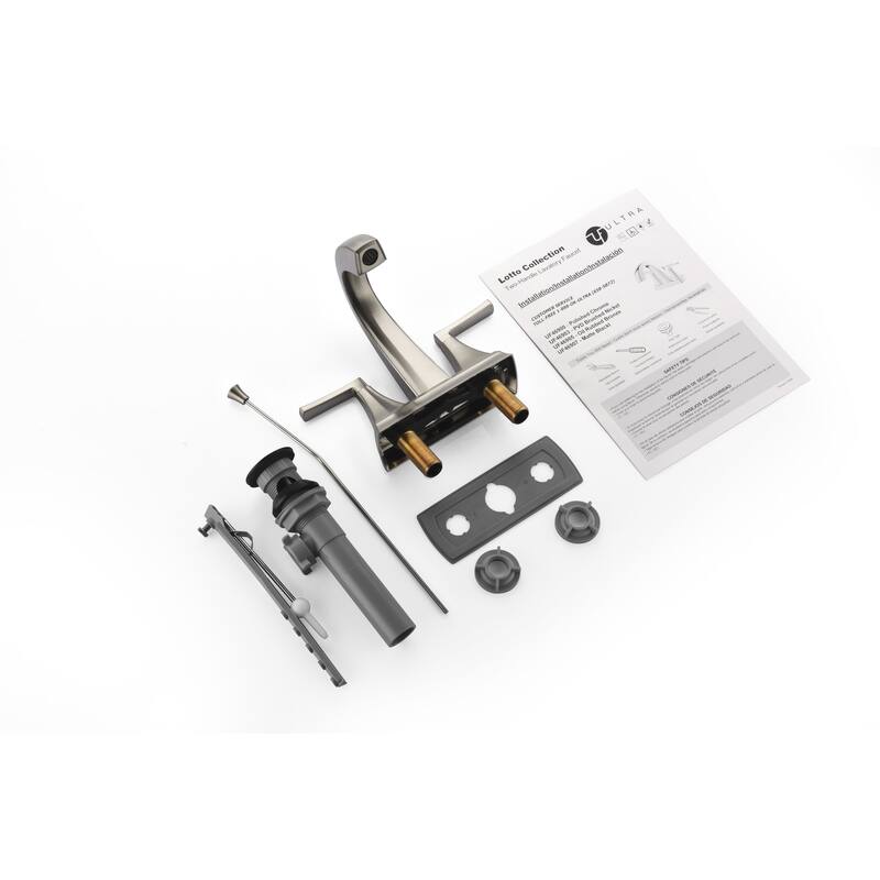 Ultra Faucets Lotto Collection Two-Handle 4" Centerset Lavatory Faucet