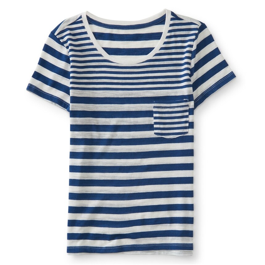 Aeropostale Damen Burnout Ss Basic T-Shirt