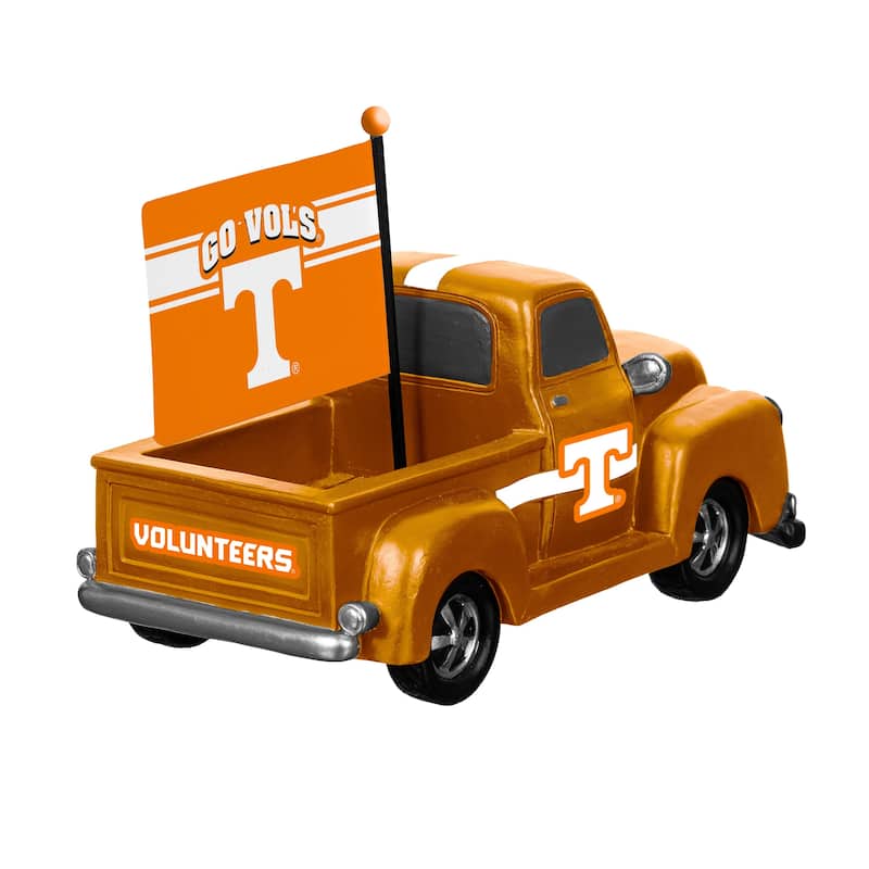 NCAA Rally Truck Garden Statue with Team Flag