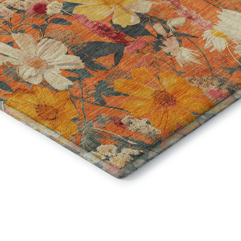 Premium Washable Super Soft Floral Mayfield Rug
