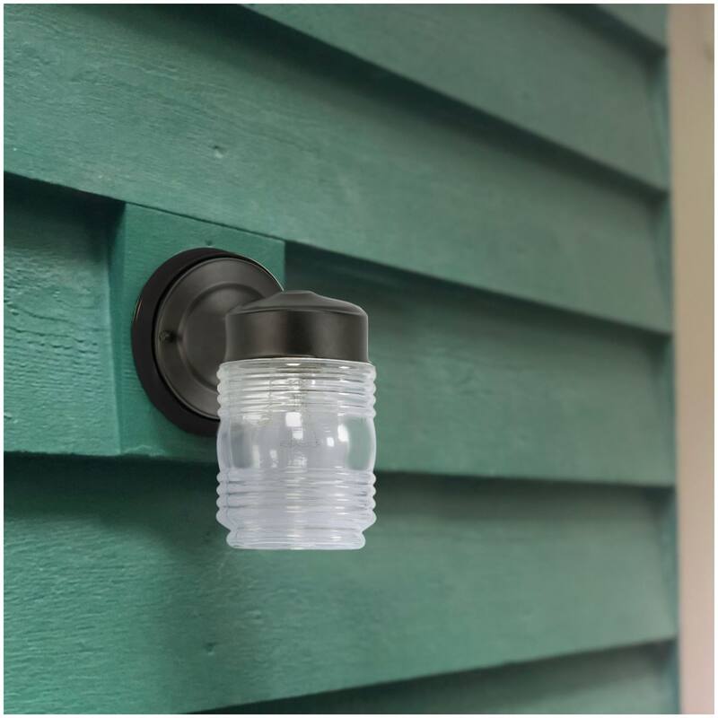 Design House Jelly Jar 1 Light 5" Wide Outdoor Wall Sconce