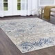 preview thumbnail 2 of 20, Home Dynamix Melrose Audrey Bohemian Ogee Area Rug 5'2"x7'2" - Ivory Blue