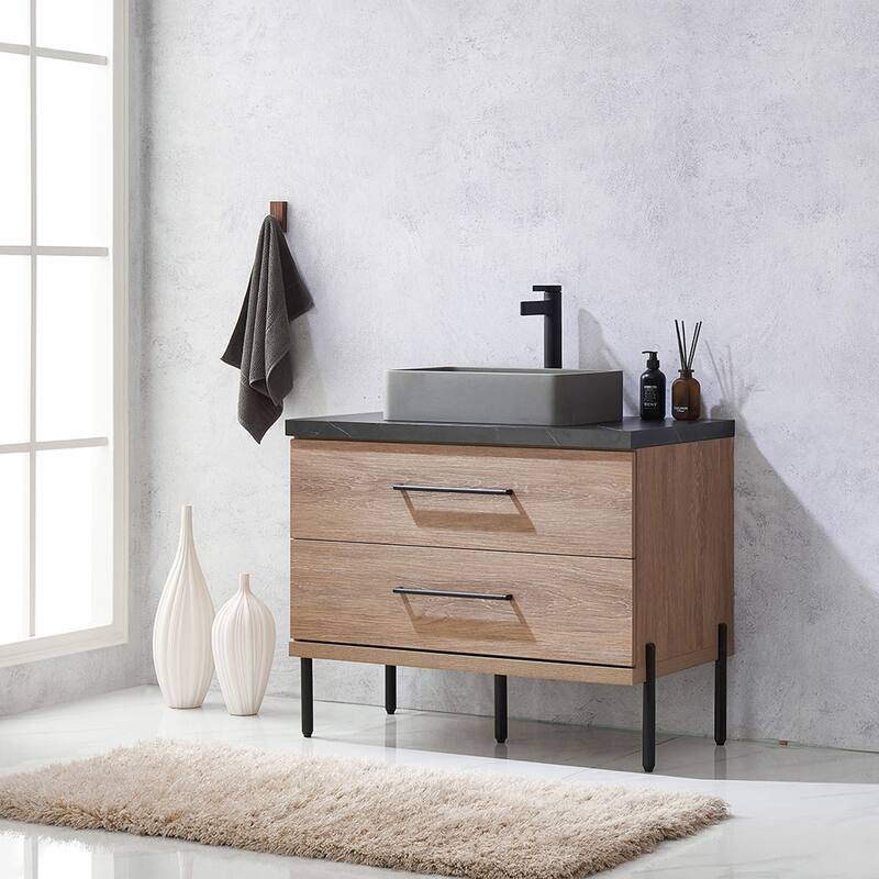 Miseno MV-NM-705136S Trento 36" Free Standing Single Basin Vanity Set