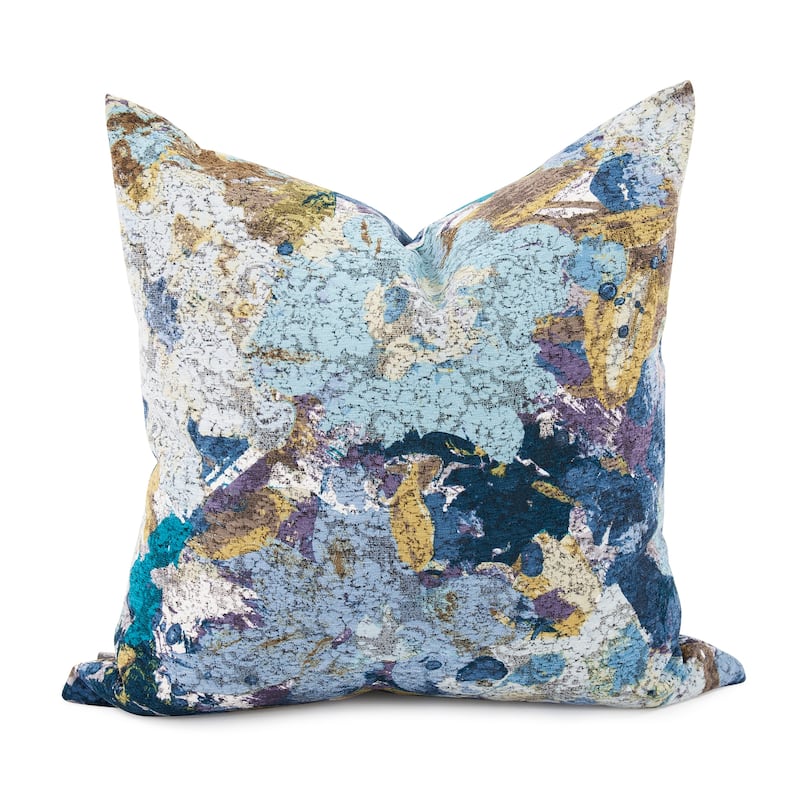 Allan Andrews 20" x 20" Stanton Turquoise Pillow - Poly Insert