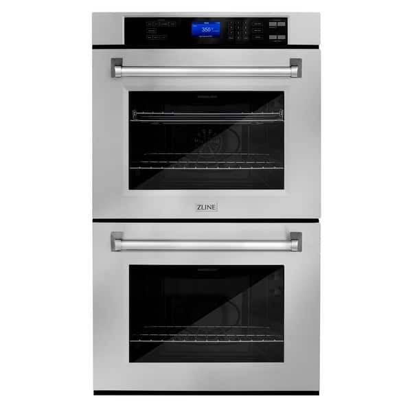 slide 1 of 18, ZLINE Stainless Steel Professional Double Wall 30-inch Oven